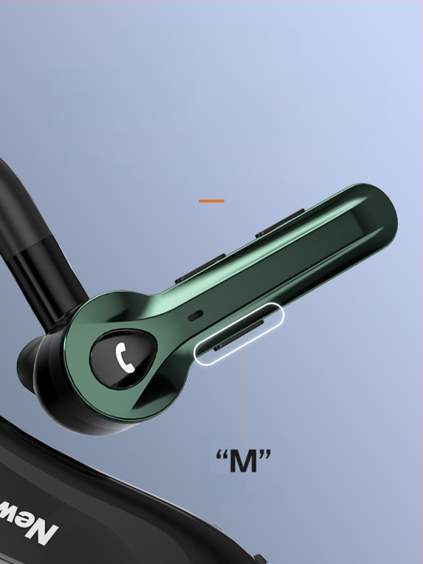 Belaidės Bluetooth ausinės vienai ausiai, sportinio stiliaus, skirtos važiavimui, triukšmo slopinimas, itin ilga baterijos veikimo trukmė