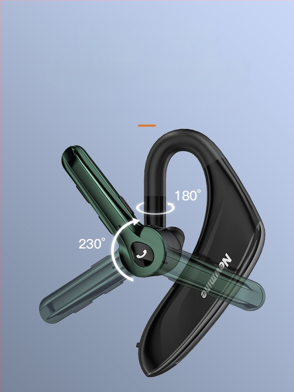 Belaidės Bluetooth ausinės vienai ausiai, sportinio stiliaus, skirtos važiavimui, triukšmo slopinimas, itin ilga baterijos veikimo trukmė