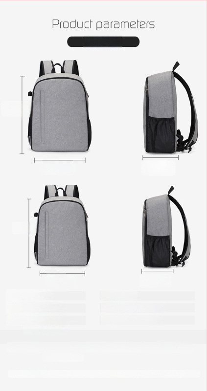 SLR fotoaparato krepšys – kuprinė, nailonas, unisex, fotografijos krepšys