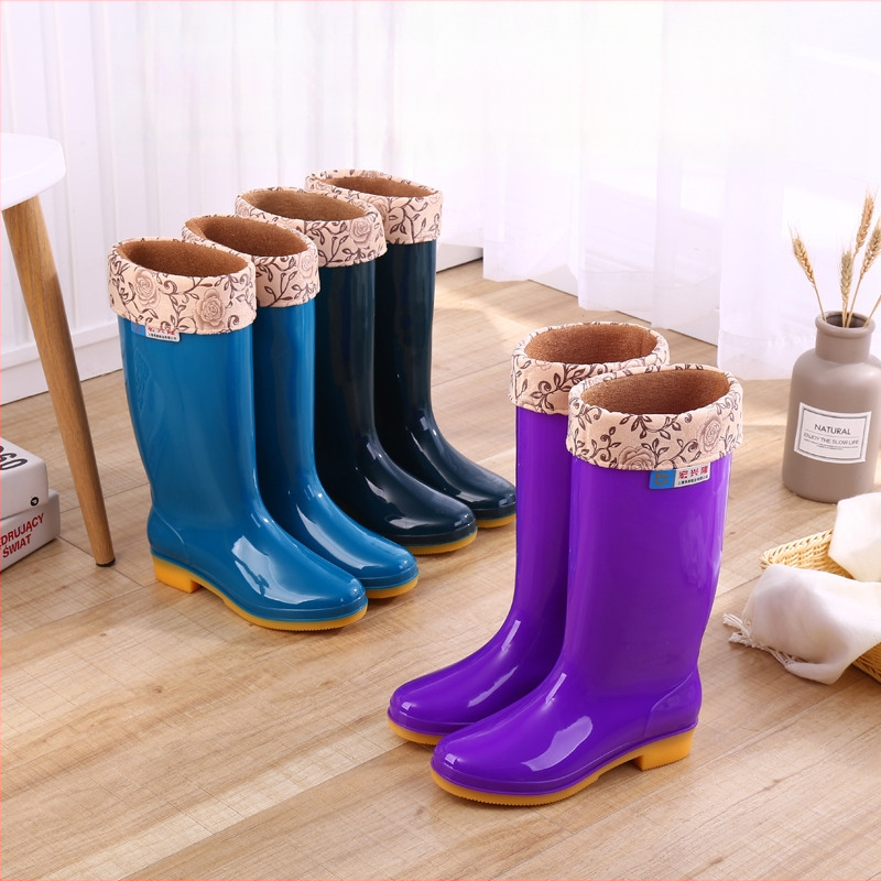 Moterų lietaus batai Hongxinglong, plastinės viršutinės dalies, žemas vamzdelis