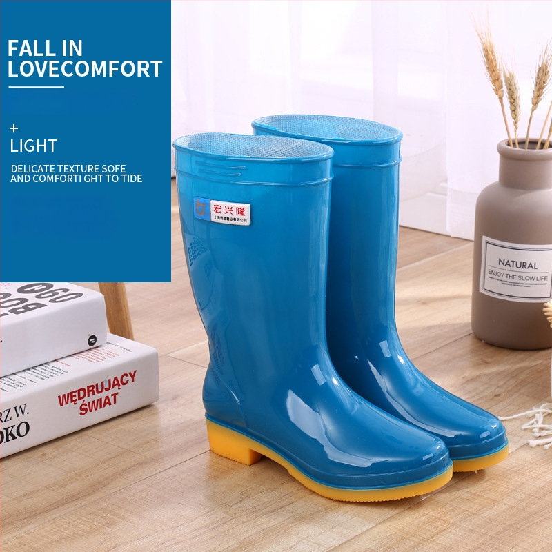 Moterų lietaus batai Hongxinglong, plastinės viršutinės dalies, žemas vamzdelis