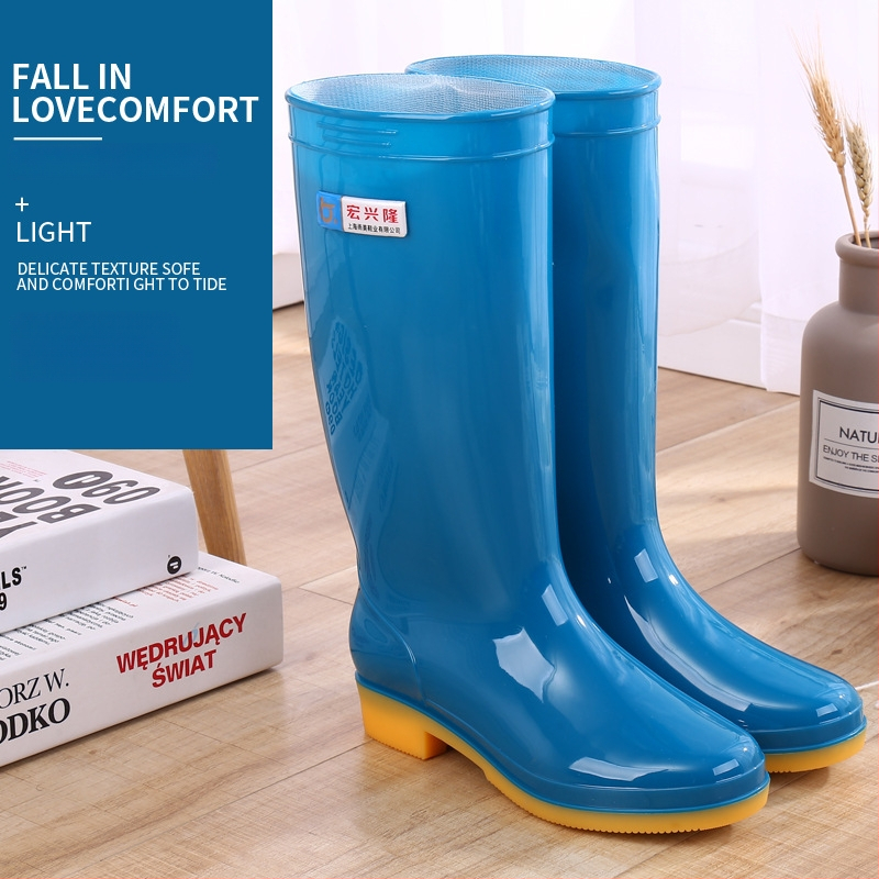 Moterų lietaus batai Hongxinglong, plastinės viršutinės dalies, žemas vamzdelis