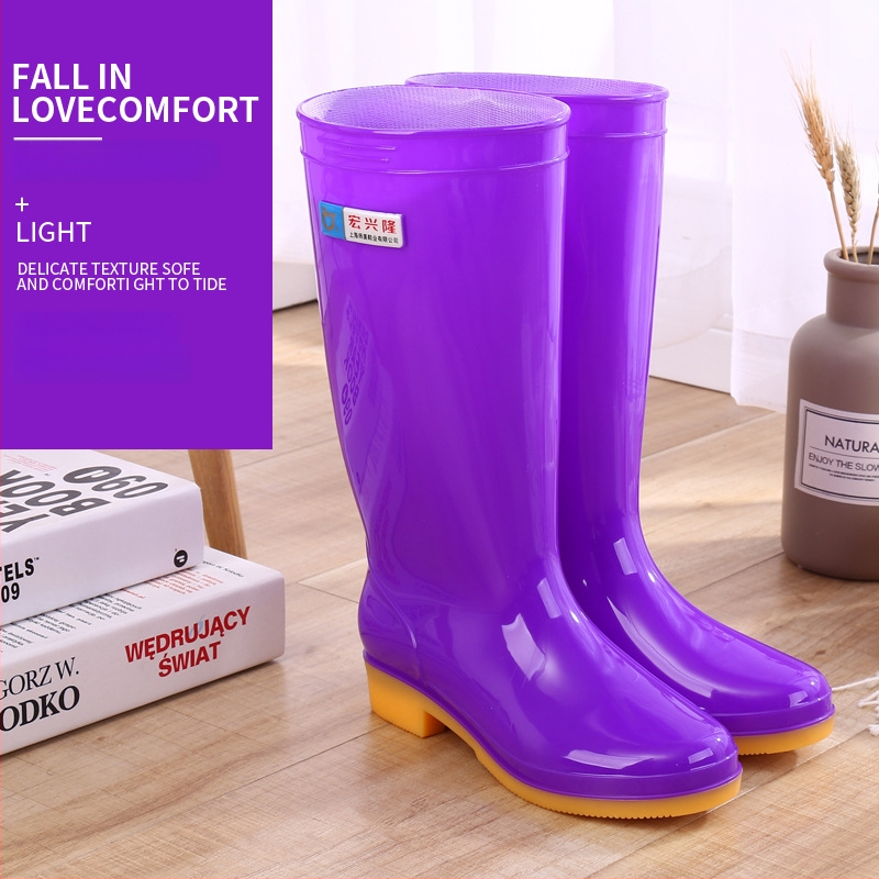 Moterų lietaus batai Hongxinglong, plastinės viršutinės dalies, žemas vamzdelis