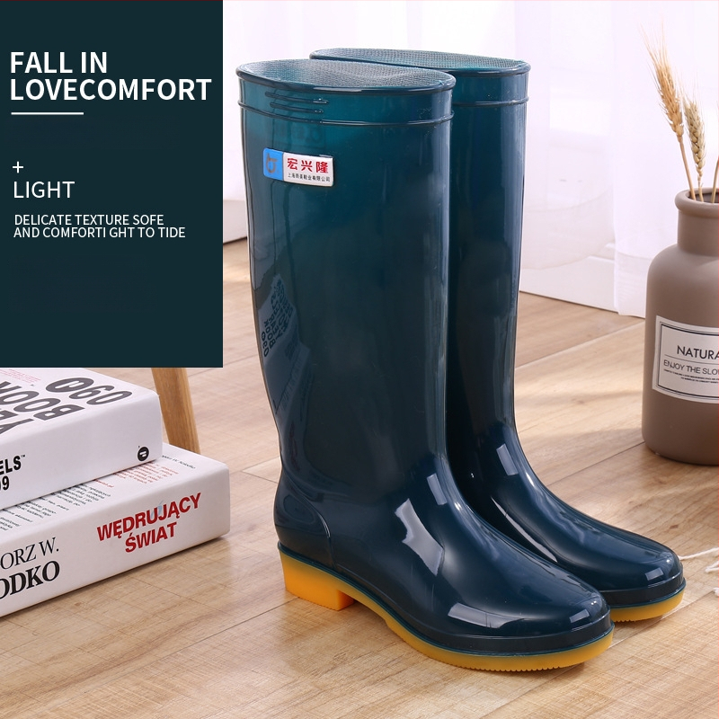 Moterų lietaus batai Hongxinglong, plastinės viršutinės dalies, žemas vamzdelis