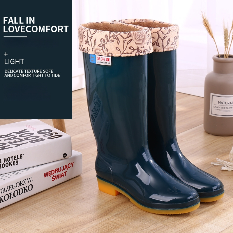 Moterų lietaus batai Hongxinglong, plastinės viršutinės dalies, žemas vamzdelis