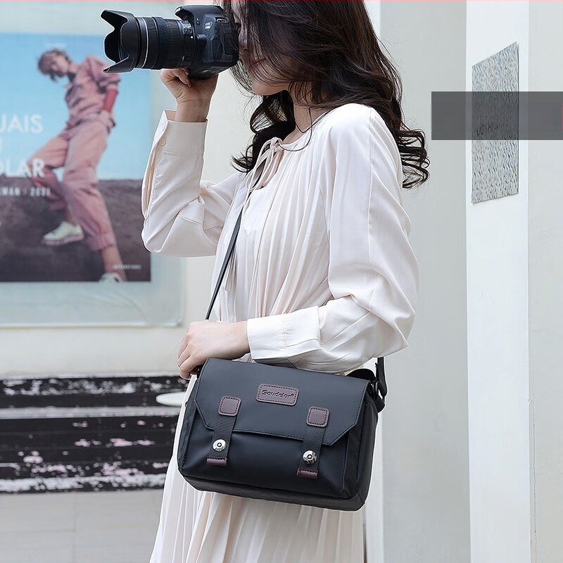 Vandeniui atspari fotoaparato krepšys Nikon/Canon, Crossbody be veidrodžio, lengvas, atsparus smūgiams