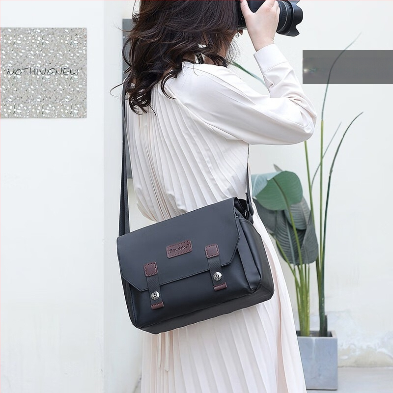 Vandeniui atspari fotoaparato krepšys Nikon/Canon, Crossbody be veidrodžio, lengvas, atsparus smūgiams