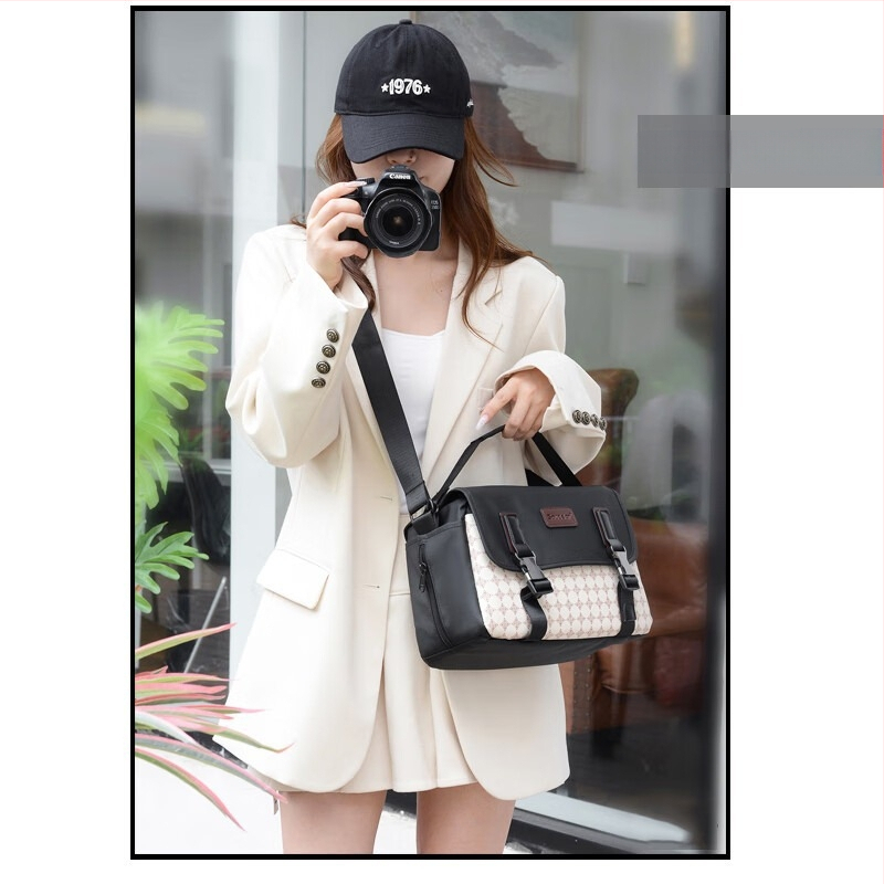 Vandeniui atspari fotoaparato krepšys Nikon/Canon, Crossbody be veidrodžio, lengvas, atsparus smūgiams