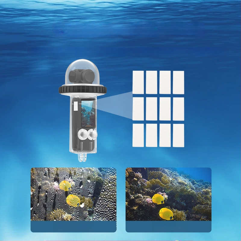 Brdrc povandeninis apsauginis korpusas DJI Osmo Pocket 3, 40 m gylis, PC korpusas, 190 g, komplekte: vandeniui atsparus korpusas, rankos dirželis, 1/4 inch adapterio pagrindas, ilgas varžtas, 12 anti-fog plokščių