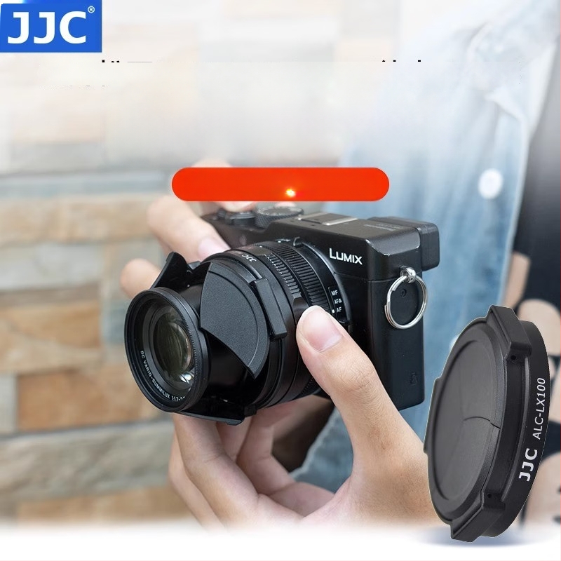 JJC Automatinis objektyvo gaubtas ALC-LX100 Panasonic LX100 / LX100 II, Leica D-Lux 8 Typ 109