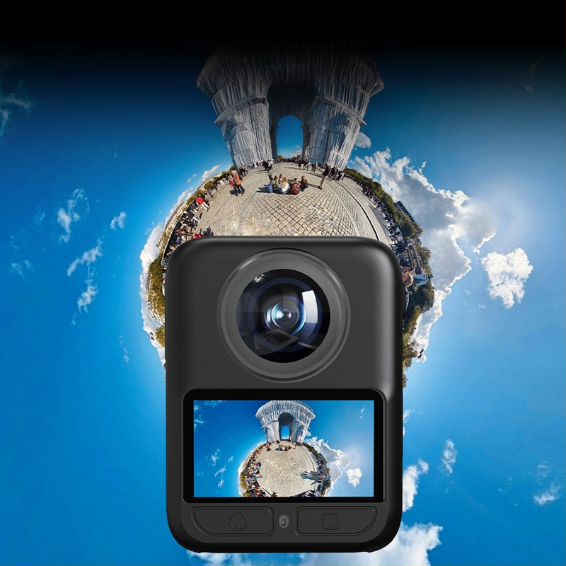 Silikoninis dėklas DJI Osmo 360 Action Camera – objektyvo apsaugos dangtelis ir korpuso gimbal apsaugos dangtelis