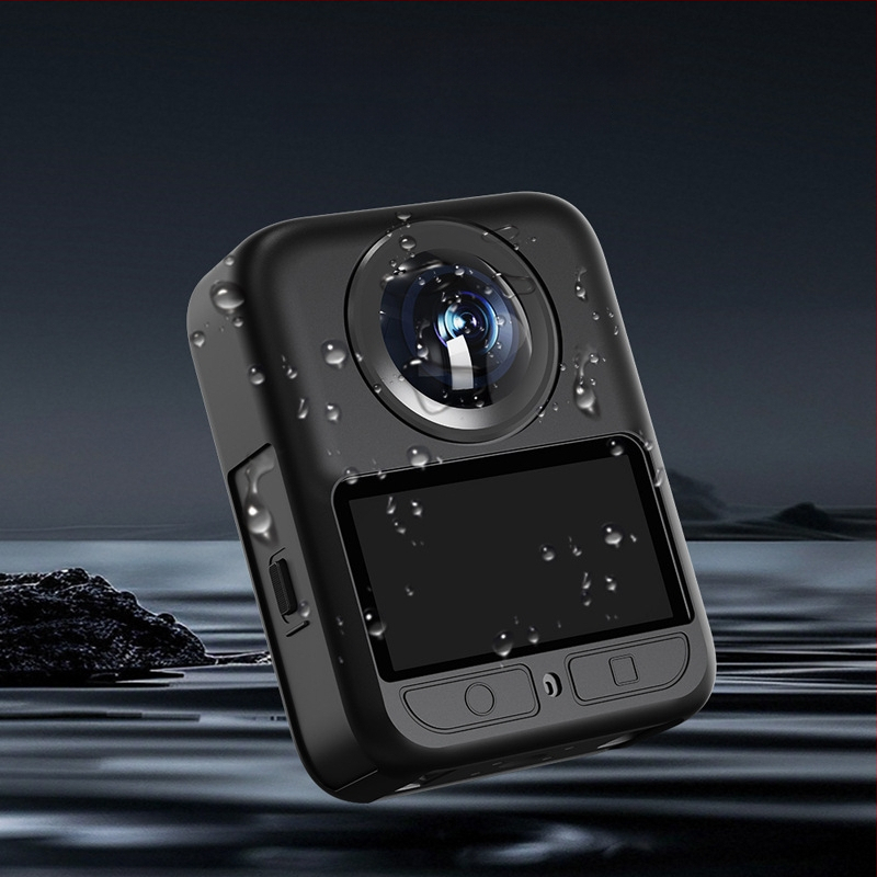 Silikoninis dėklas DJI Osmo 360 Action Camera – objektyvo apsaugos dangtelis ir korpuso gimbal apsaugos dangtelis