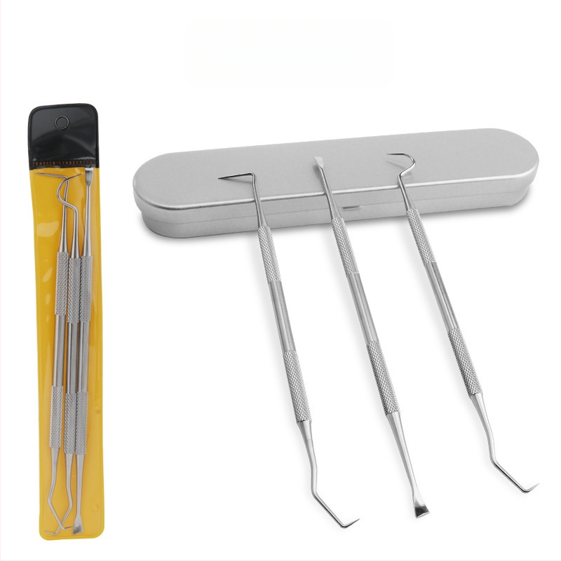 Nerūdijančio plieno dantų įrankių rinkinys naminiams gyvūnėliams — burnos sondos ir akmenų valymo įrankis, 55 g