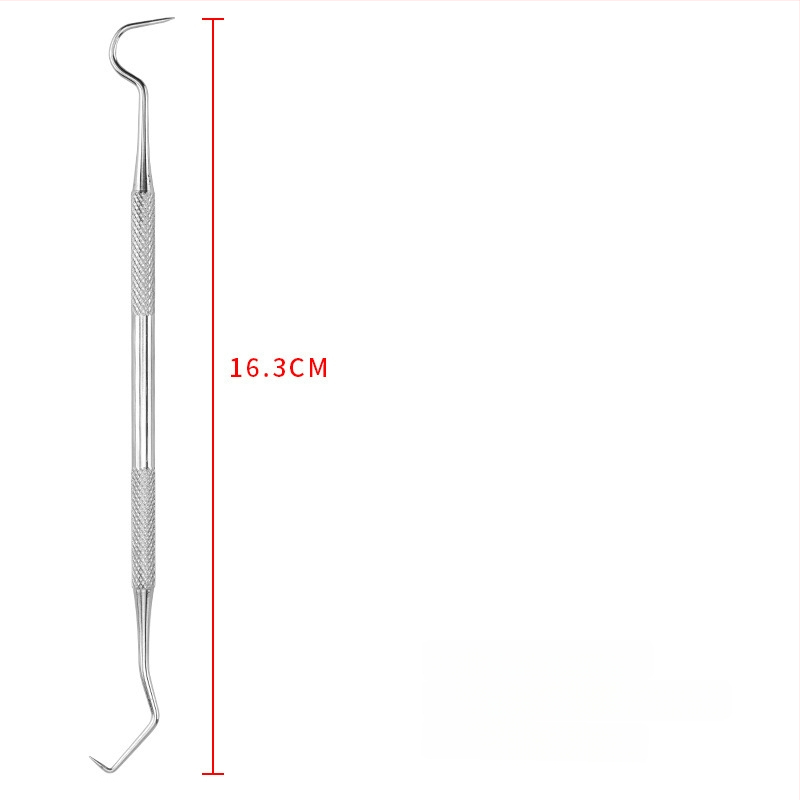 Nerūdijančio plieno dantų įrankių rinkinys naminiams gyvūnėliams — burnos sondos ir akmenų valymo įrankis, 55 g