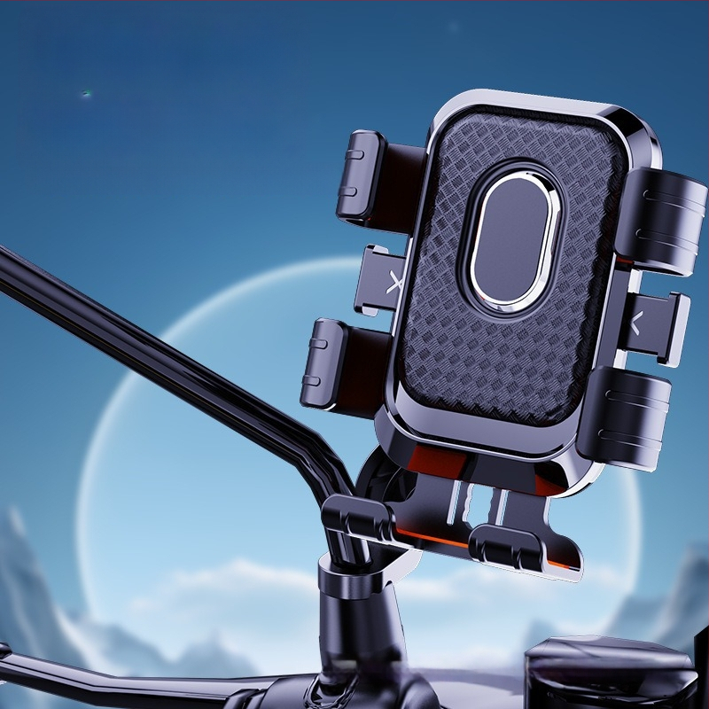 Velosipēda tālruņa turētājs un velosipēdu statīvs - pret vibrācijām, plastmasas, pielāgojams, vispārējai lietošanai