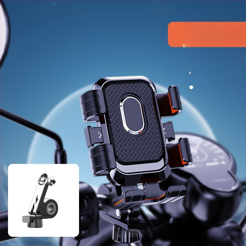 Velosipēda tālruņa turētājs un velosipēdu statīvs - pret vibrācijām, plastmasas, pielāgojams, vispārējai lietošanai