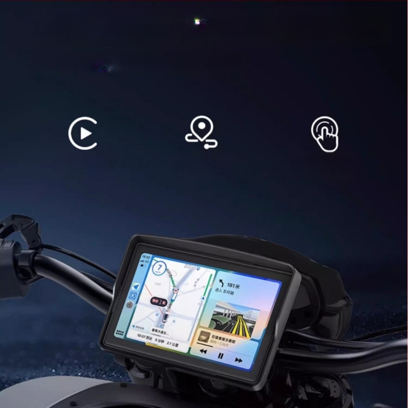 Motociklo priekinė ir galinė 2K vaizdo kamera su dvigubu įrašu, 160° matymo kampas, TF kortelė iki 256 GB, maitinimas 9–24V