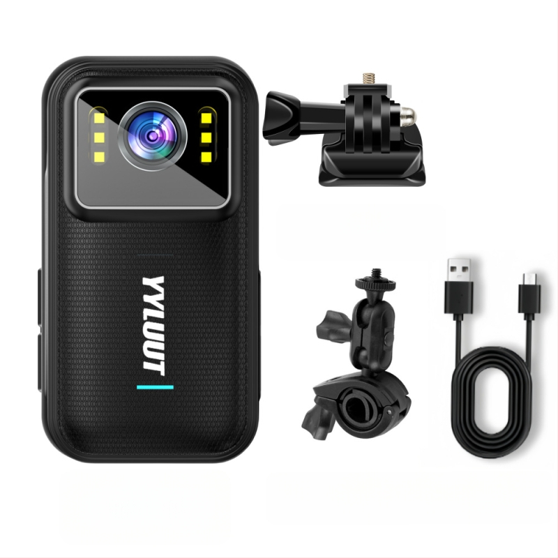 Motociklo dash cam L9 su 140° matomo kampu, 800 000 pikselių, SD kortelė iki 64 GB, atspari vandeniui, HD stabilizavimas