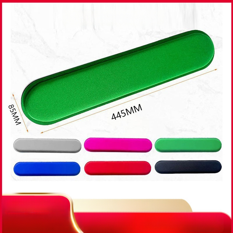 Riešo poilsio kilimėlis klaviatūrai ir peleiai su atminties putomis, anti-slip gumos danga, vienpusė, didelė plokštė, OEM pritaikymas