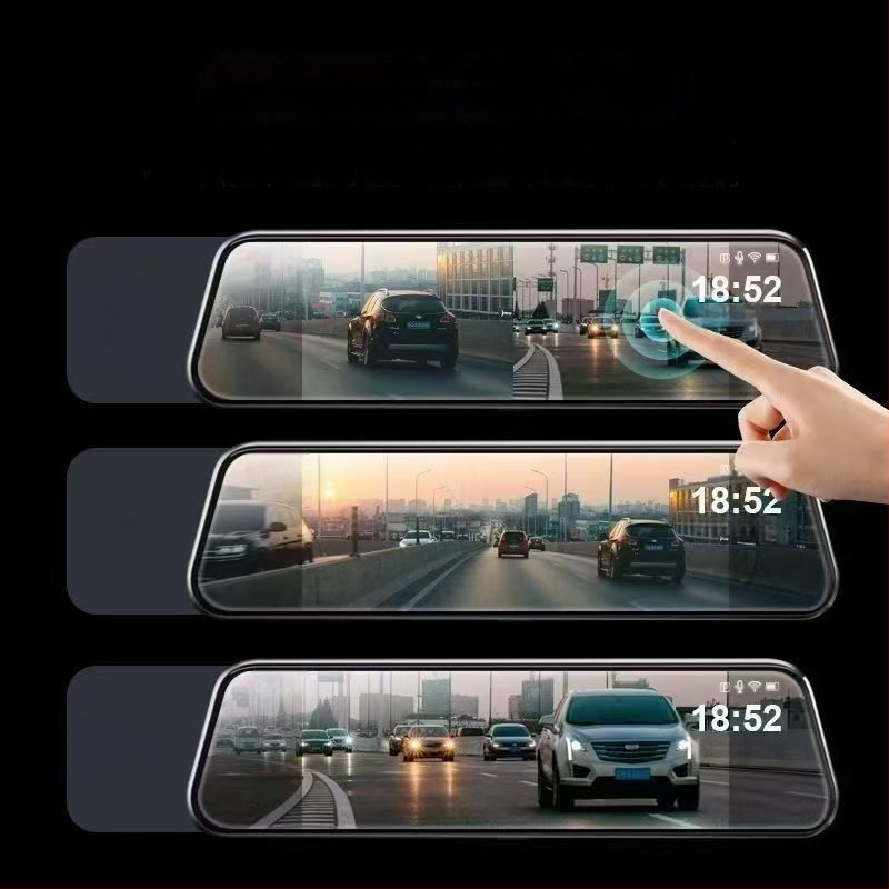 Automobilio DVR kamera su priekyje ir gale įrašymu, 1080p, 170° platus kampas, F1.8 diafragma, TF kortelės palaikymas