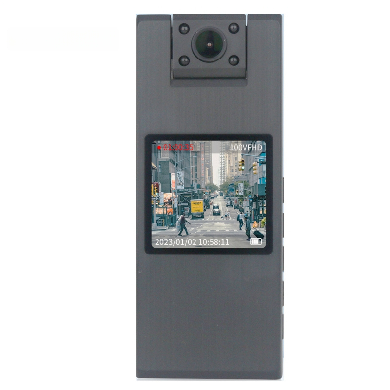 Teisėsaugos kūno kamera, 4K 2160P, 90° matymo kampas, Wi-Fi, USB/HDMI išvestis, palaiko TF kortelę iki 128 GB