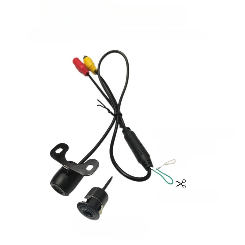 Priekinė ir galinė dvigubo naudojimo kamera stovėjimui, 12V automobiliui, HD 18.5, raiška 688x488, CVBS, 90° reguliuojamas