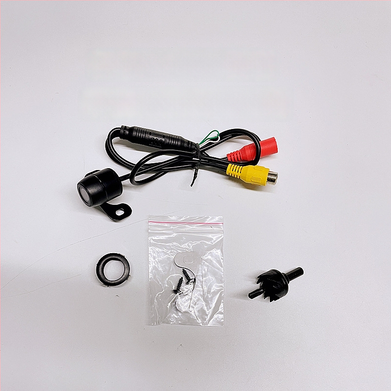 Priekinė ir galinė dvigubo naudojimo kamera stovėjimui, 12V automobiliui, HD 18.5, raiška 688x488, CVBS, 90° reguliuojamas