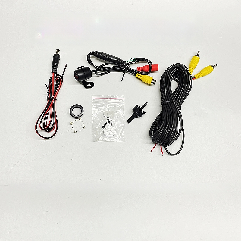 Priekinė ir galinė dvigubo naudojimo kamera stovėjimui, 12V automobiliui, HD 18.5, raiška 688x488, CVBS, 90° reguliuojamas