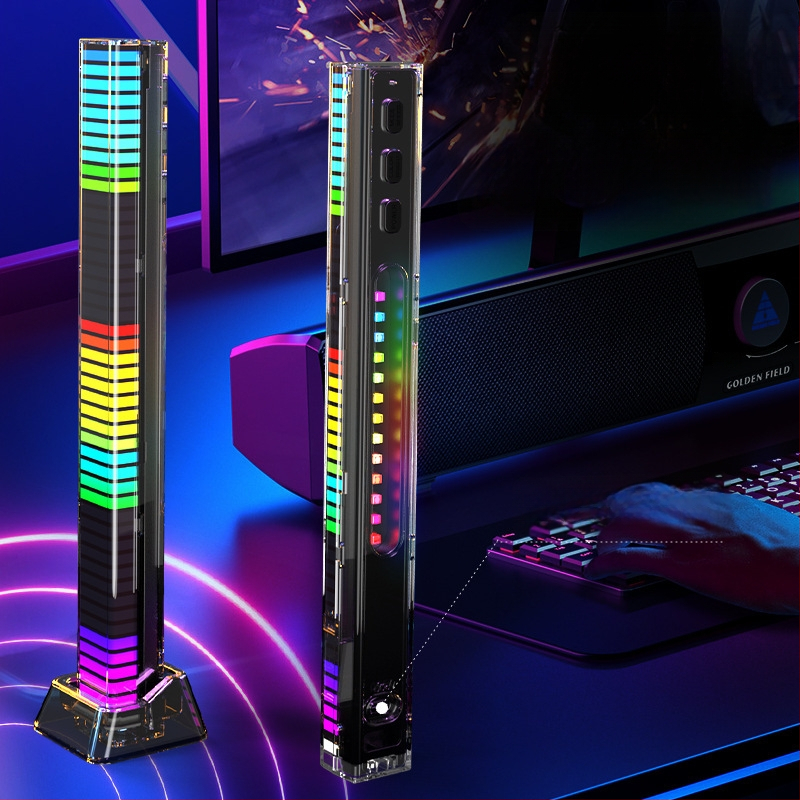 3D RGB svjetlo koje reagira na zvuk, glasovno upravljanje, atmosfersko osvjetljenje automobila uz glazbeni ritam