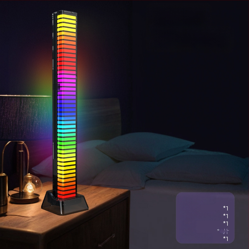 3D RGB svjetlo koje reagira na zvuk, glasovno upravljanje, atmosfersko osvjetljenje automobila uz glazbeni ritam