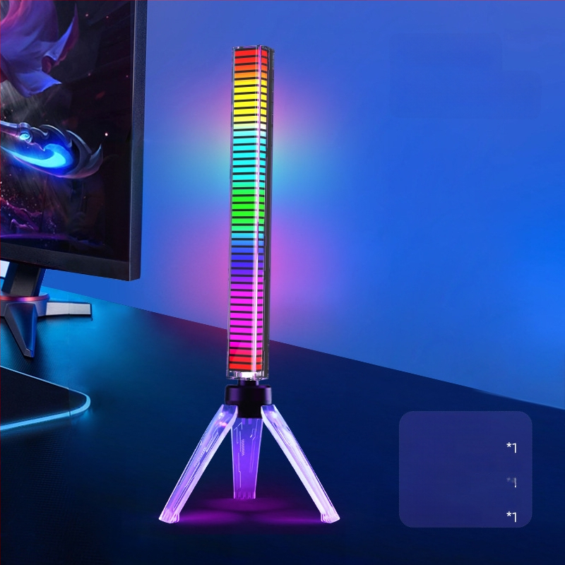 3D RGB svjetlo koje reagira na zvuk, glasovno upravljanje, atmosfersko osvjetljenje automobila uz glazbeni ritam