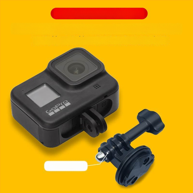 Velosipēdu datoru turētāja adapteris akcijas kamerām – bāze GoPro, Garmin, Insta360 (plastmasa, OEM)