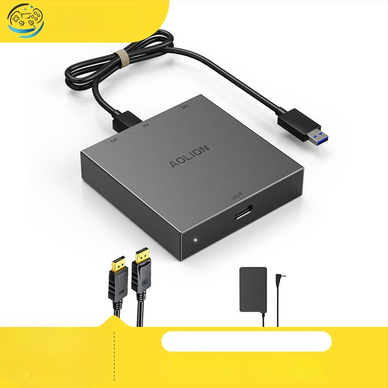PS VR2 PC adapteru komplekts PC pārveidotājam, HDMI/DP interfeiss, USB-C savienojums, Ietver DP video kabeli, USB kabeli un 5V barošanas avots
