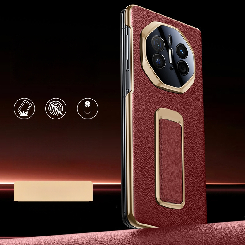 Huawei Mate X5 flip-top vāciņš, mākslīgā āda, elektroplēšana, biznesa stils