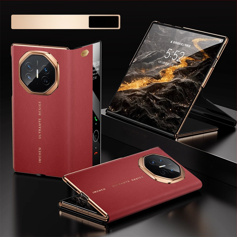 Kožno kućište Huawei Mate XT s pametnim prozorom, potpuna zaštita, XT preklopni zaslon, otporno na padove i ogrebotine, zaštitno kućište X