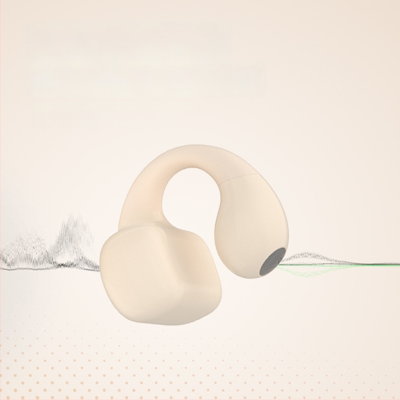 Air7 Cască Bluetooth cu clips pentru urechi, baterie mare, mono, fără fir, pentru gaming, cu conducție osoasă