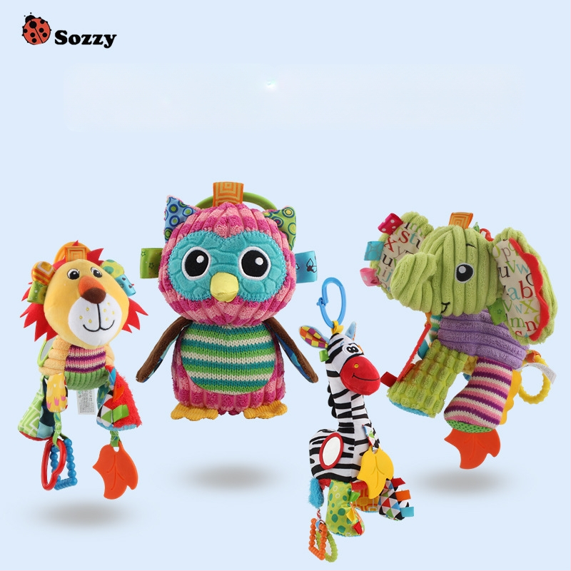 Sozzy Pliušinis Lovelės Mobilis Su Muzikos Dėžute, Kabinamas Žvėnų Pliušinis Žaislas Kūdikiams 0–3 m, Licencijuotas Privatus Ženklo