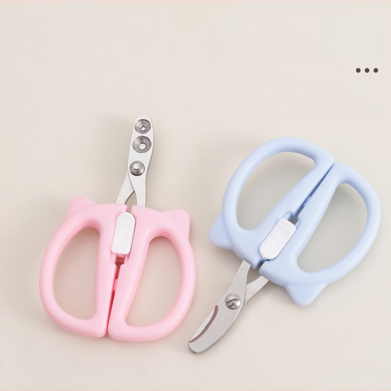 Mājdzīvnieku nagu šķēres činčilai un kaķim – pret asiņošanu, ar apaļu atvērumu dizains, piemērots iesācējiem