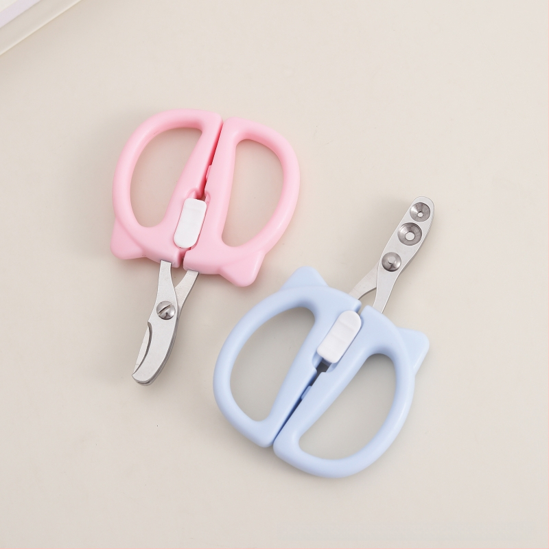 Mājdzīvnieku nagu šķēres činčilai un kaķim – pret asiņošanu, ar apaļu atvērumu dizains, piemērots iesācējiem