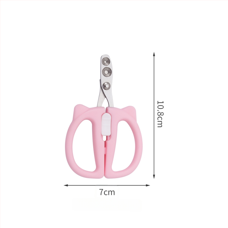 Mājdzīvnieku nagu šķēres činčilai un kaķim – pret asiņošanu, ar apaļu atvērumu dizains, piemērots iesācējiem