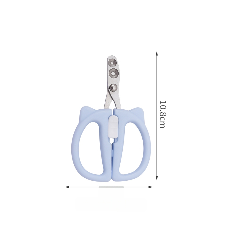 Mājdzīvnieku nagu šķēres činčilai un kaķim – pret asiņošanu, ar apaļu atvērumu dizains, piemērots iesācējiem