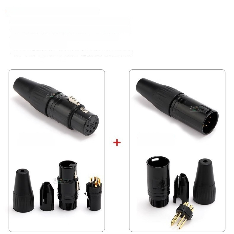 REAN DMX512 XLR signalni kabel, 5-pin na 3-pin, muški na ženski konektor, za osvjetljenje pozornice