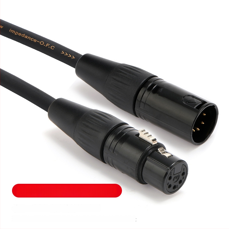 REAN DMX512 XLR signalni kabel, 5-pin na 3-pin, muški na ženski konektor, za osvjetljenje pozornice