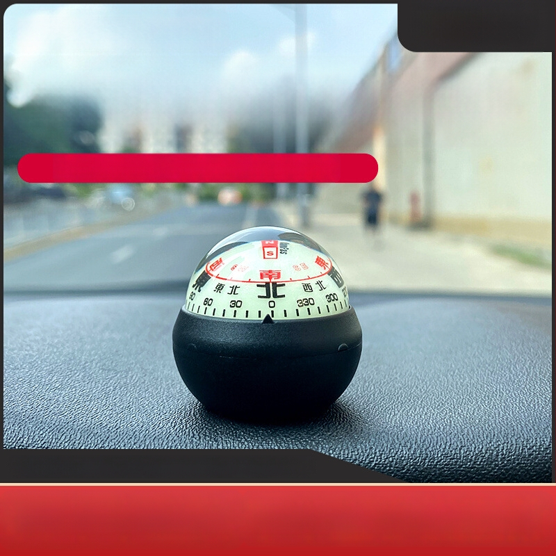 Automobiļu kompasa vadības bumba – augsta precizitāte, spīd, metāla korpuss (Materiāls: Metāls)