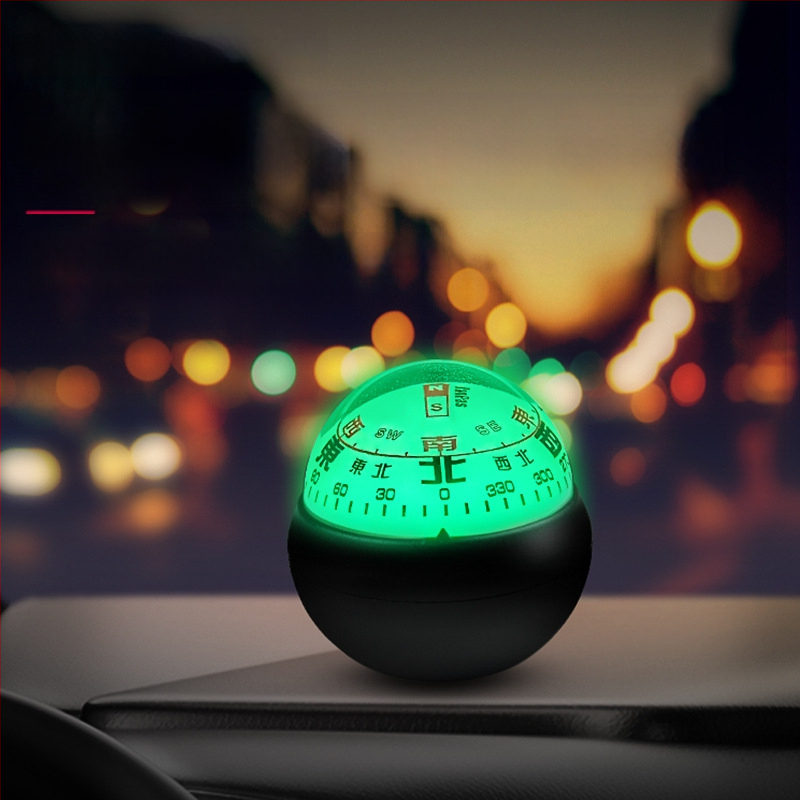 Automobiļu kompasa vadības bumba – augsta precizitāte, spīd, metāla korpuss (Materiāls: Metāls)