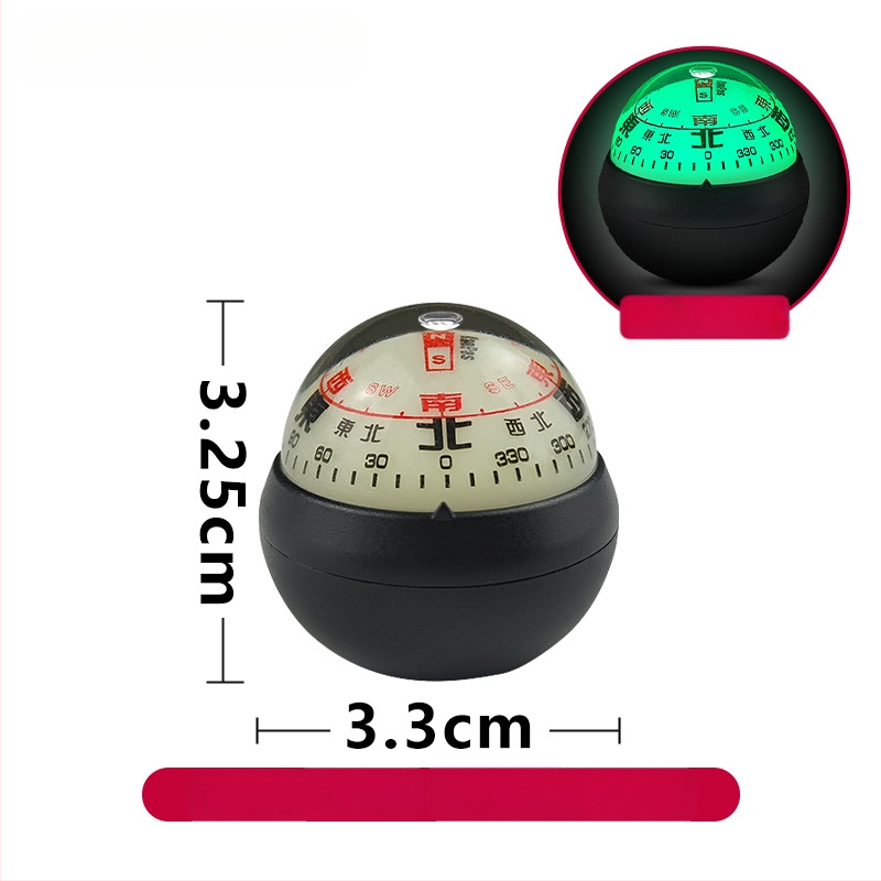 Automobiļu kompasa vadības bumba – augsta precizitāte, spīd, metāla korpuss (Materiāls: Metāls)
