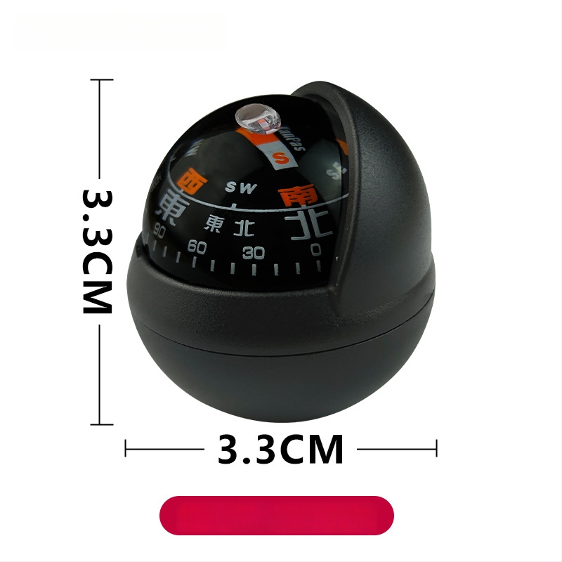 Automobiļu kompasa vadības bumba – augsta precizitāte, spīd, metāla korpuss (Materiāls: Metāls)