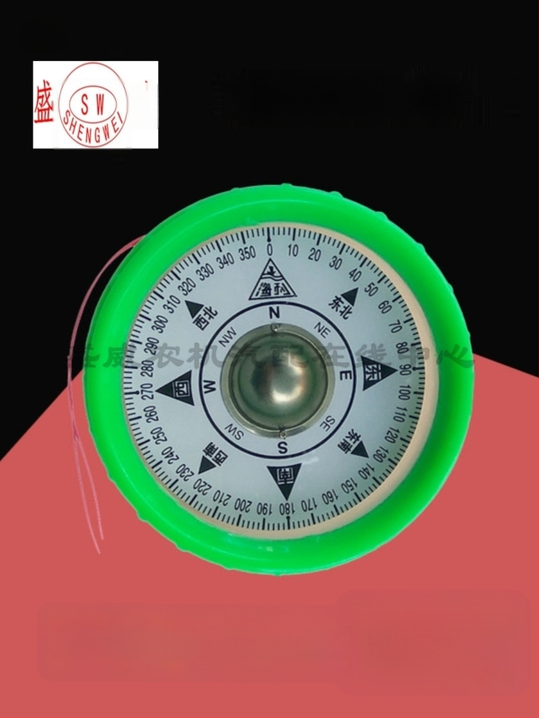 Jūras magnētiskais kompass ar triecienizturīgu korpusu, ūdensizturīgs, elektriski apgaismots