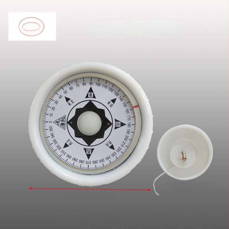 Jūras magnētiskais kompass ar triecienizturīgu korpusu, ūdensizturīgs, elektriski apgaismots