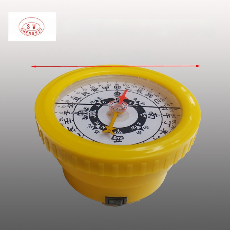 Jūras magnētiskais kompass ar triecienizturīgu korpusu, ūdensizturīgs, elektriski apgaismots